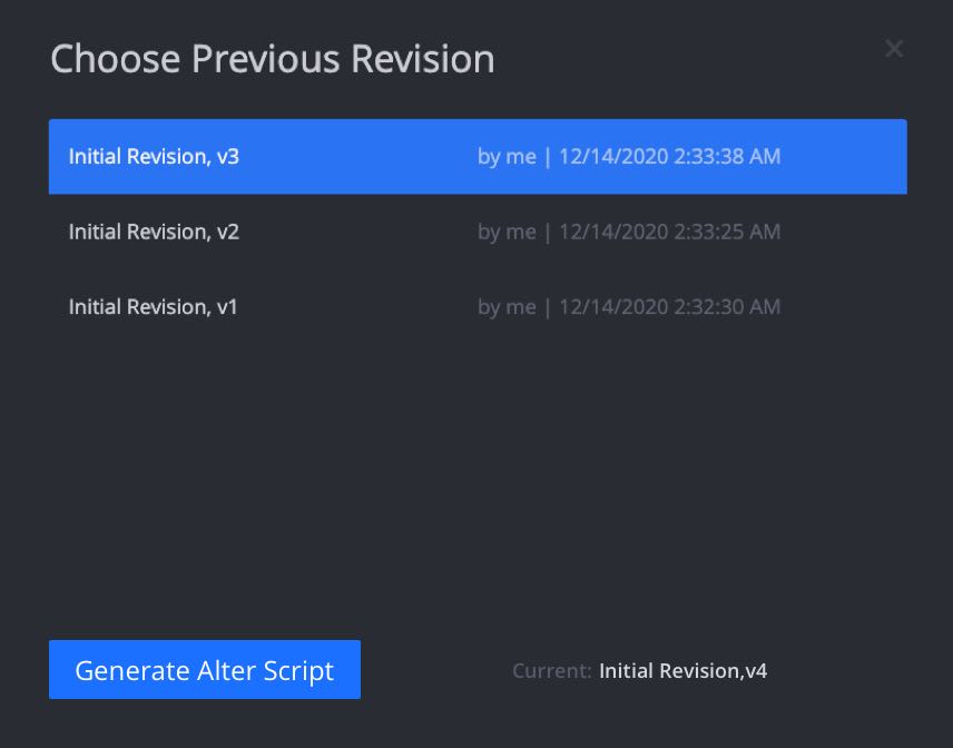 Complete data warehouse development lifecycle with alter script