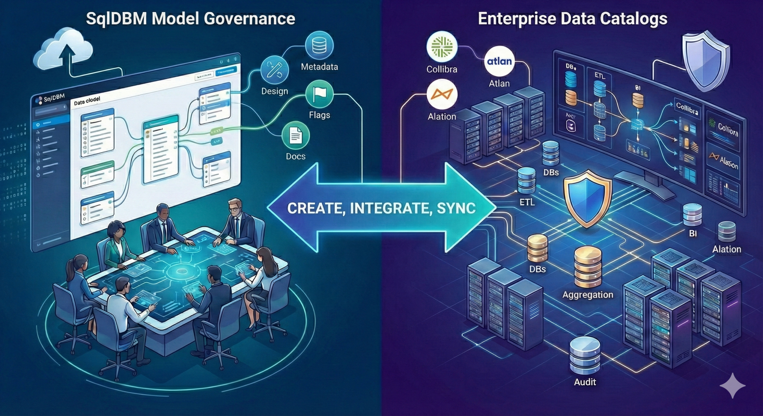 SqlDBM Model Governance vs Data Catalogs: does your organization need both?