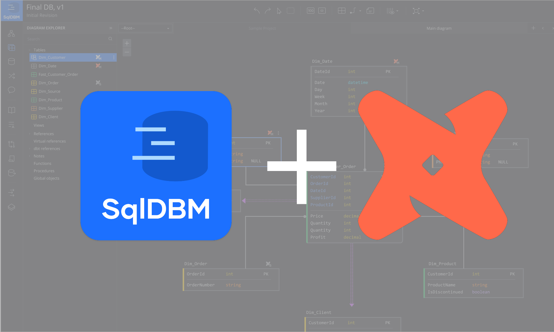 dbt Meets ERD: A Unified View of Your Data Landscape in SqlDBM