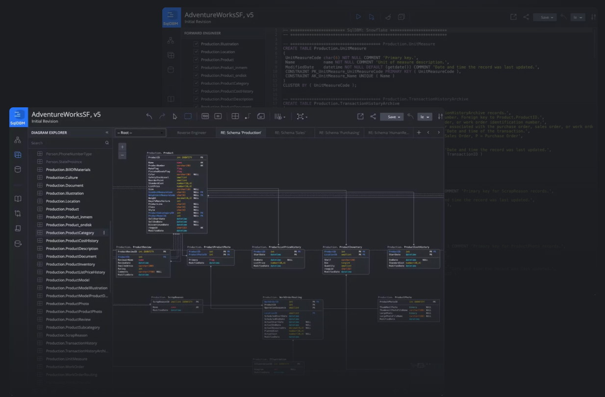 SqlDBM for BI developers, BI consultants and data architects