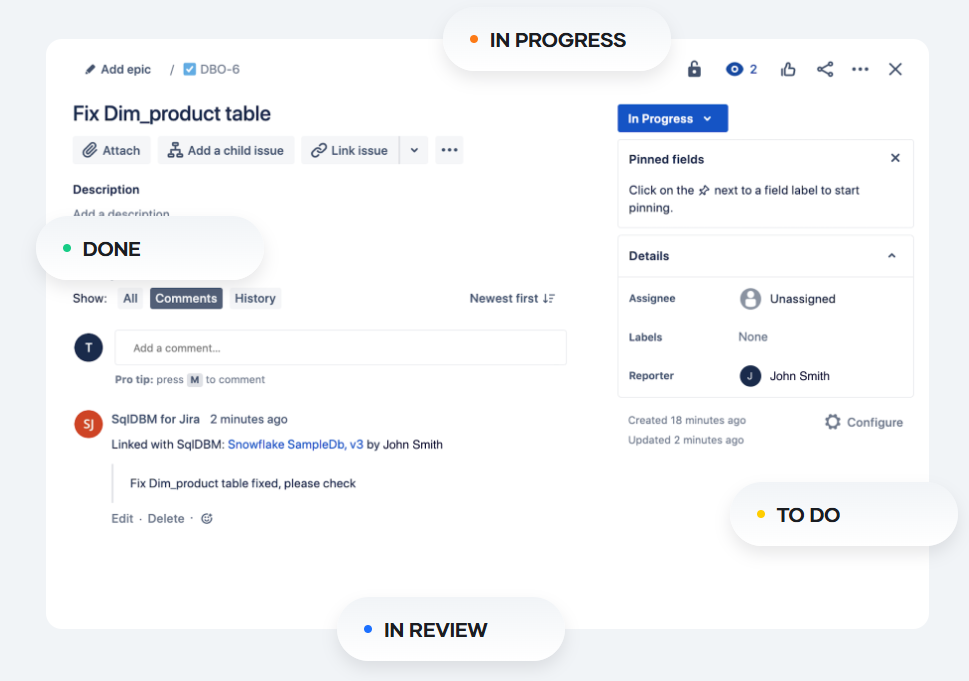 Jump from Jira to related project changes