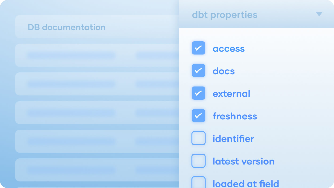 dbt properties