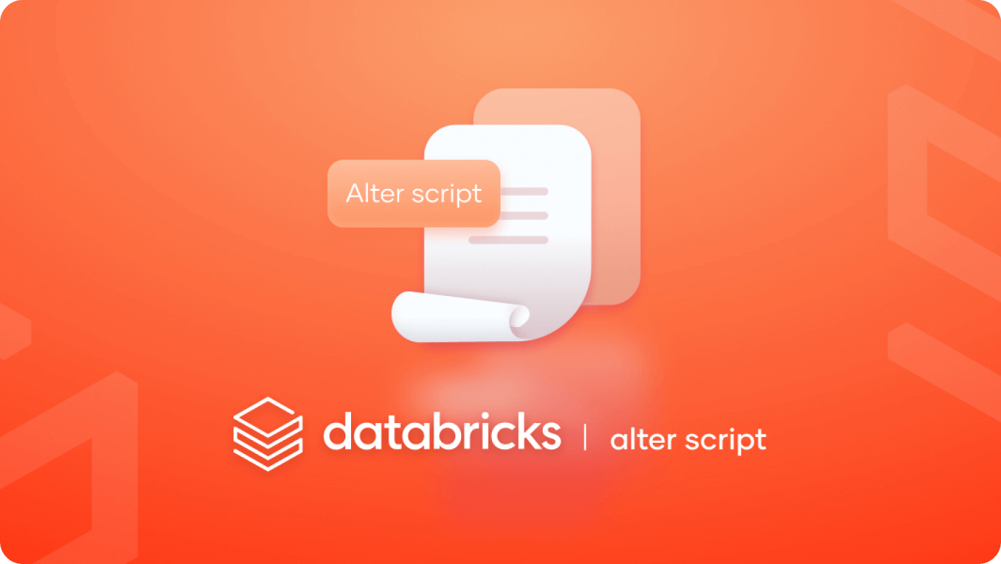 Databricks alter script