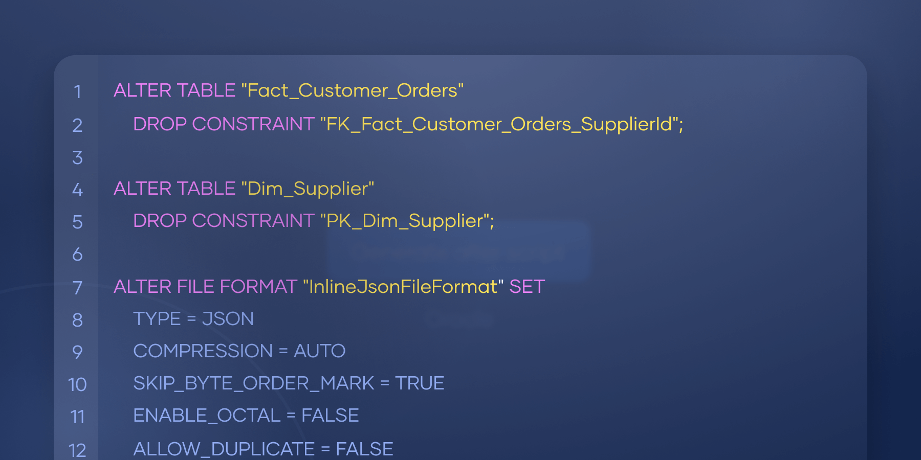 Support alter script for Oracle