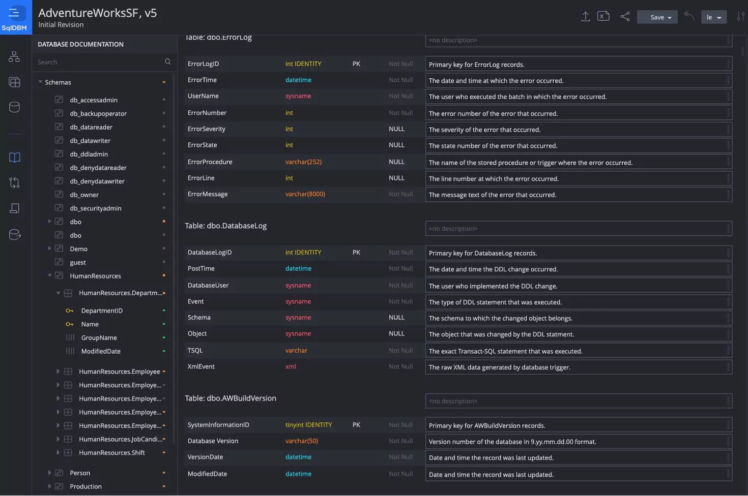 Document your data warehouse and share with business users